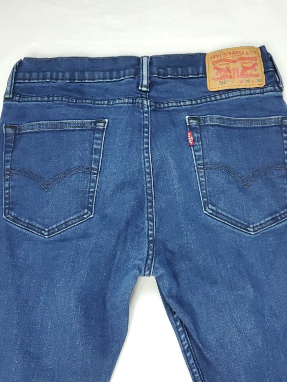 Levi's 510 Skinny Fit Jeans Mens Size 30x30 Blue Casual Streetwear - Picture 2 of 8